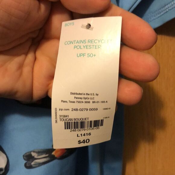 Oasis size large 14/16 swim shorts and rash guard NWT - Picture 4 of 7